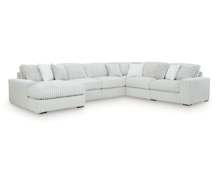 Stupendous 6-Piece Sectional With LAF Corner Chaise Alloy, 174"