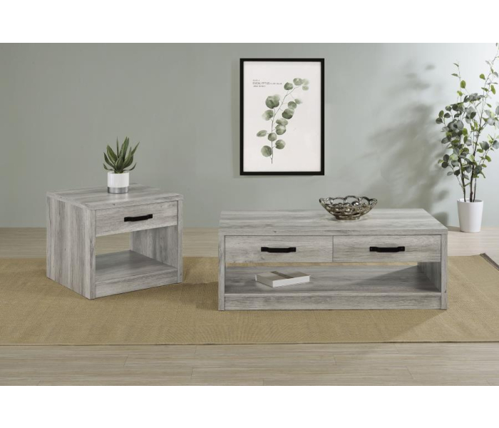 Felix - 2 Piece Coffee And End Table Set - Gray Driftwood
