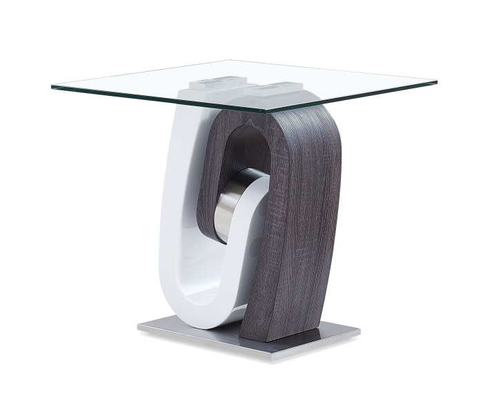 T4127 - End Table Base - Silver, 15.75"