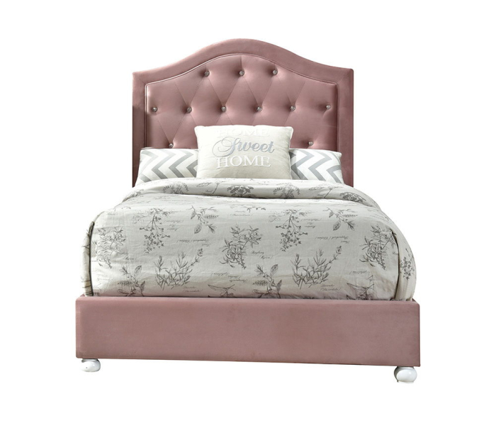 Reggie - Twin Bed - Pink Fabric