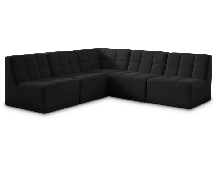 Relax - 5 Piece Modular Corner Armless Sectional, 94"