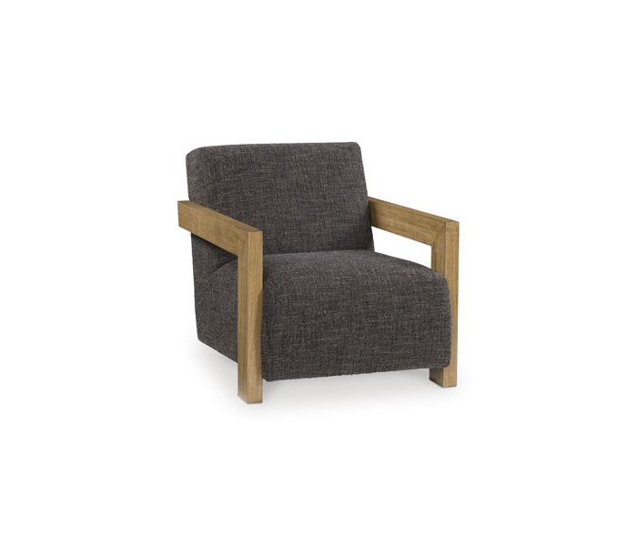 Dorney Accent Chair Charcoal / Brown