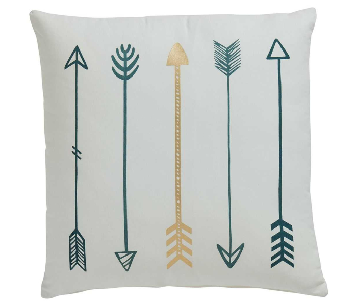 Gyldan - White / Teal / Gold - Pillow (Set of 4)