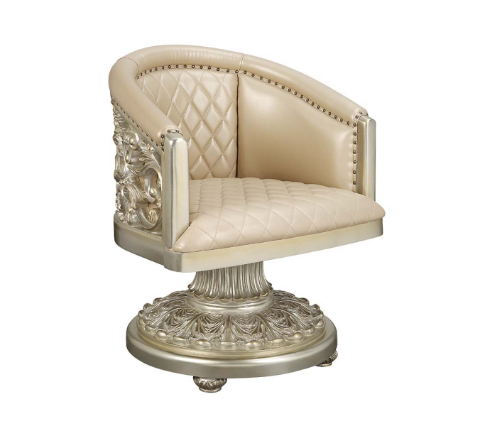 Sorina - Dining Chair - PU & Antique Gold Finish - 38"