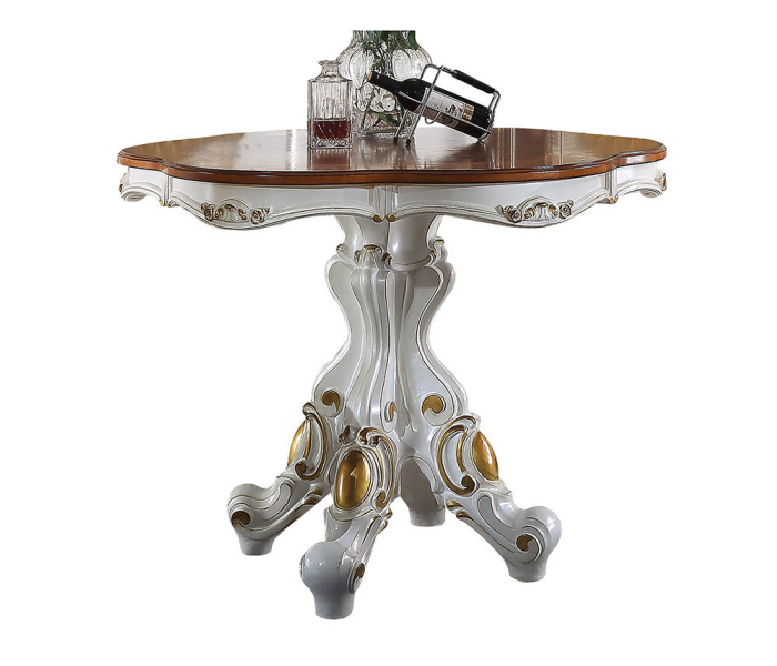 Picardy - Counter Height Table - Antique Pearl & Cherry Oak, 48"