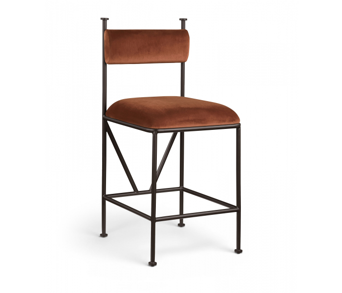 Monarch - Velvet Counter Stool (Set of 2)