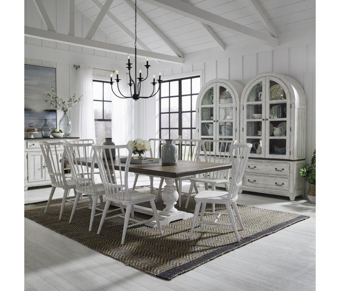 River Place - 9 Piece Trestle Table Set