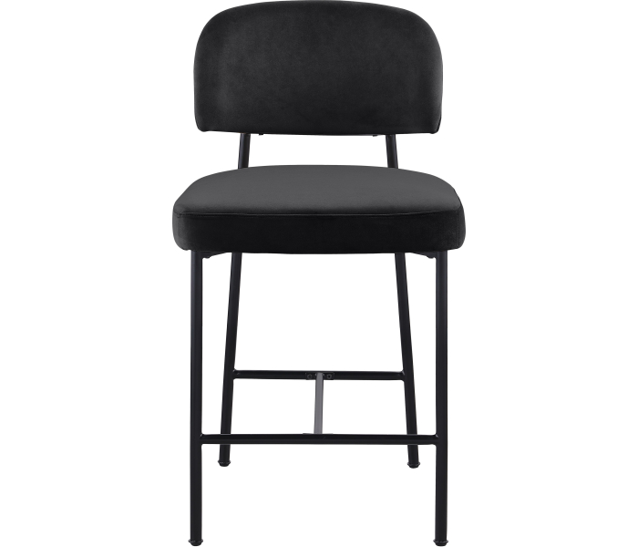 Zarelle - Performance Fabric Upholstered Counter Stool (Set of 2) - Black
