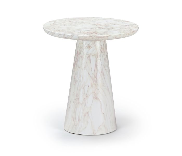 Cassino - Concrete Indoor / Outdoor End Table - White, 18"