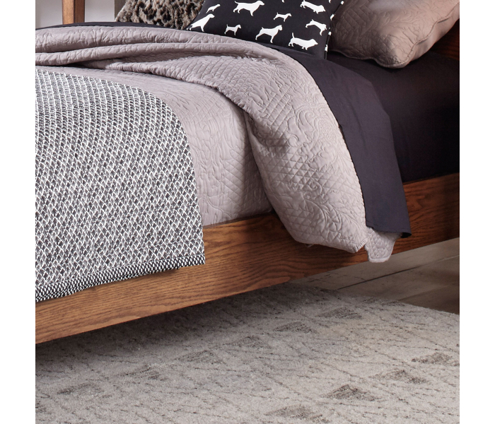 Grandpas Cabin - Full Sleigh Rails & Slats - Light Brown