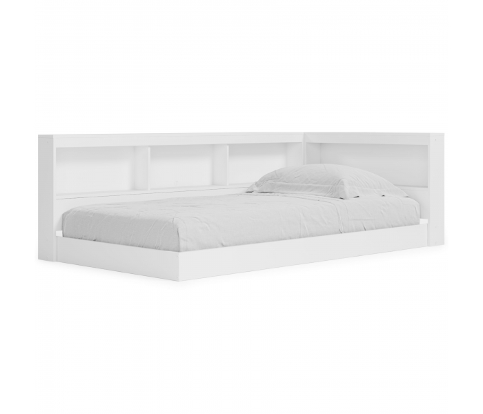 Piperton Bookcase Storage Bed White