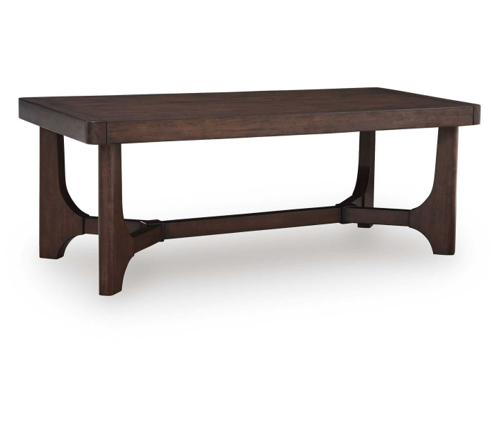 Korestone Rectangular Cocktail Table Dark Brown, 50"