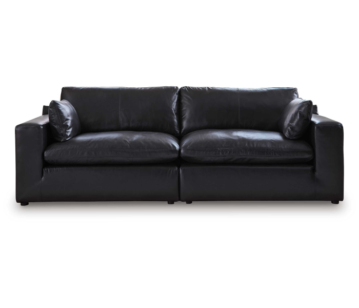 Emilia 2-Piece Sectional Loveseat Black, 98.75"