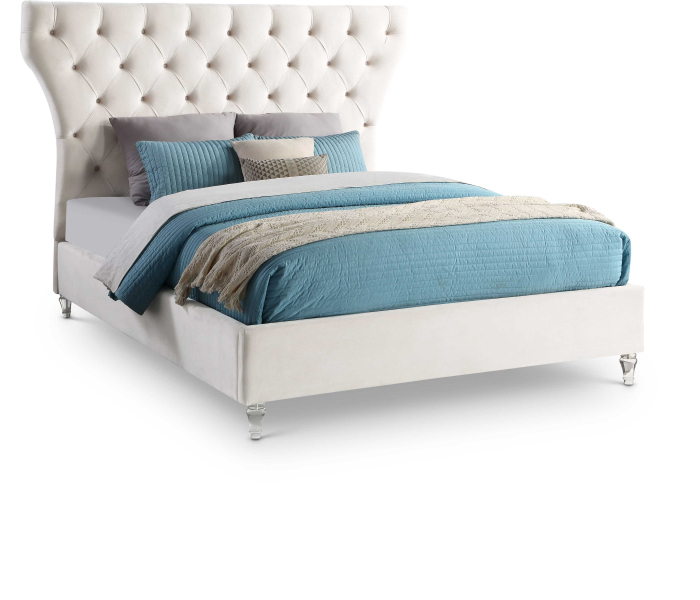 Kira - Queen Bed - Cream