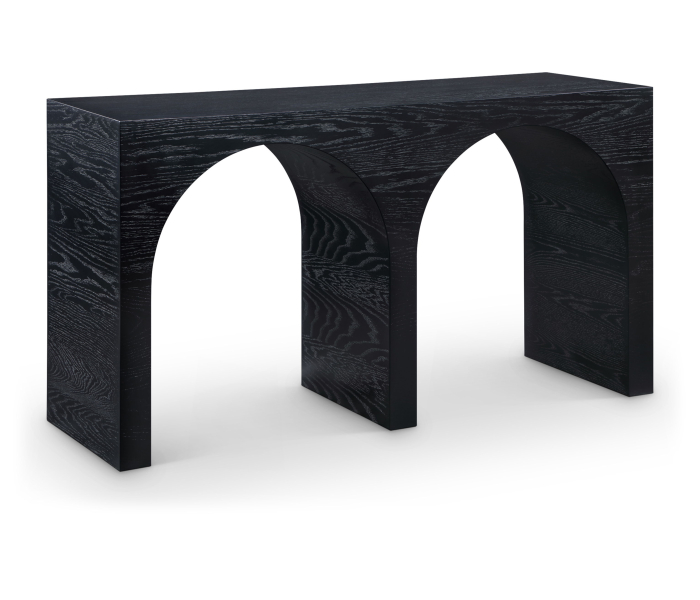 June - Console Table - Black Oak - Wood, 54"