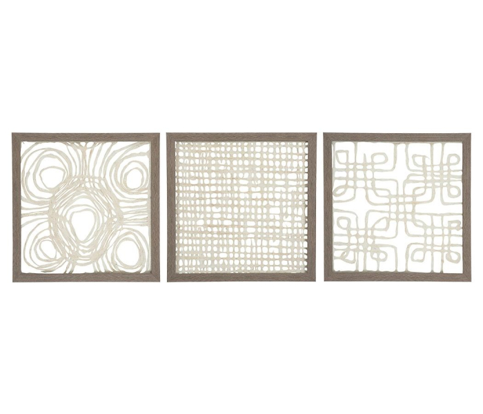 Odella - Cream / Taupe - Wall Decor Set (Set of 3)