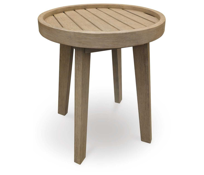 Marina Sun - Beige - Round End Table, 19"