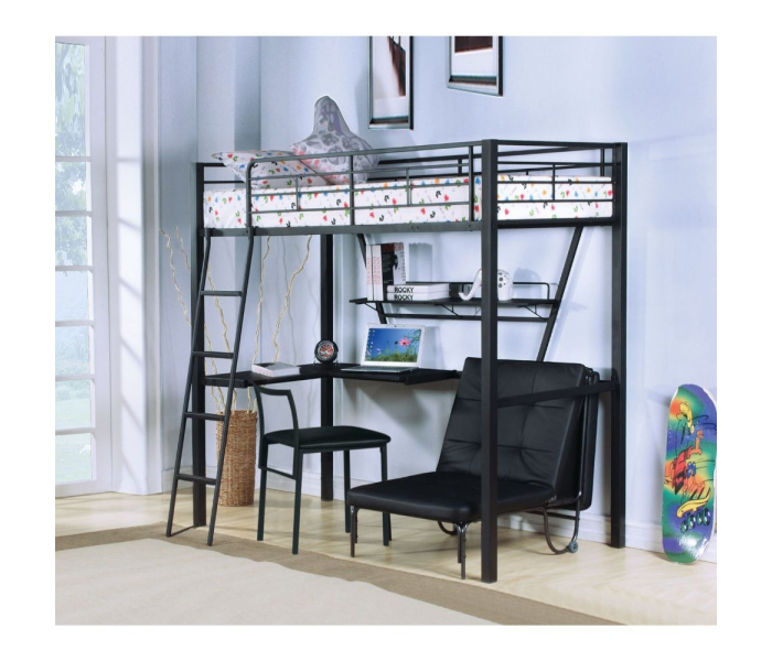Senon - Loft Bed - Silver