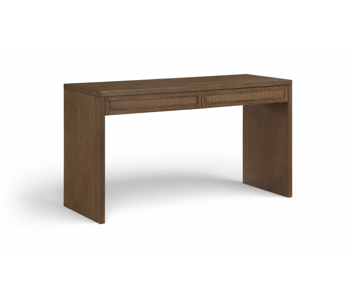 Avro - Solid Wood And Oak Veneer Desk - Brown - Dark Brown