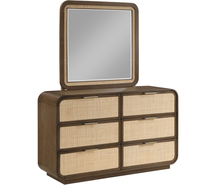 Windsor - Solid Wood Mirror - Brown - Dark Brown, 40" Wide