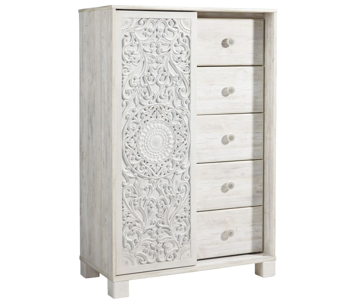 Paxberry - Whitewash - Dressing Chest, 55.51" Tall