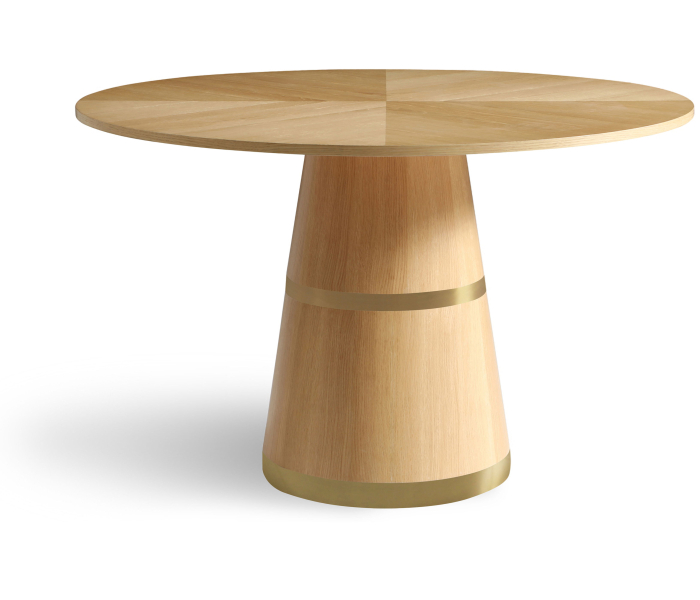 Hans - Dining Table - White Oak, 47.5"