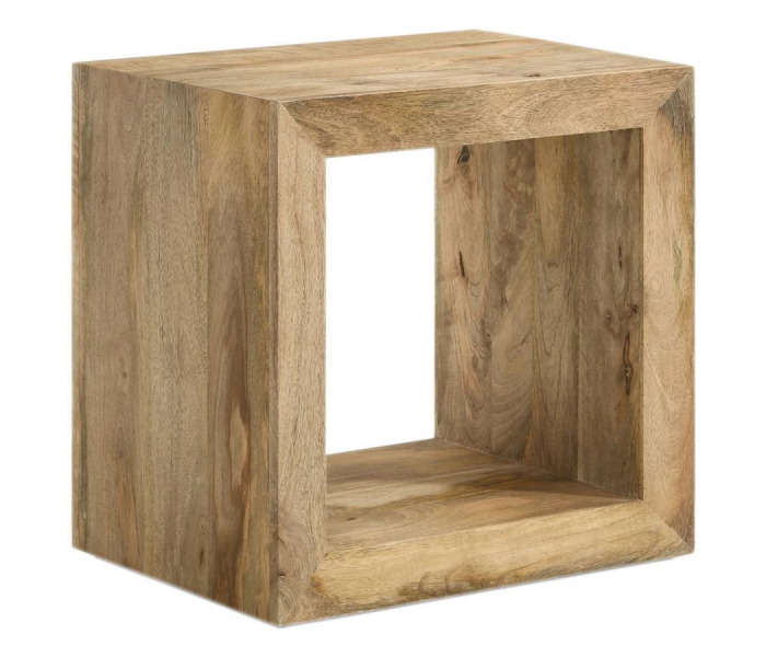Benton - Rectangular Solid Wood End Table - Natural, 22"