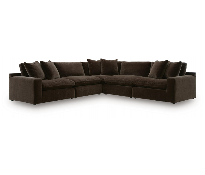 Maxton Heights 5-Piece Sectional Bittersweet
