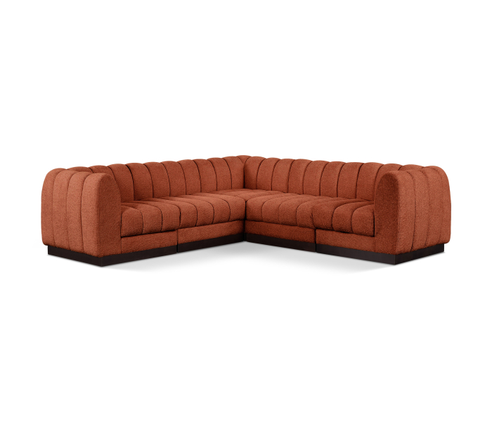 Quinn - 5 Piece Modular Corner Sectional - Cognac, 101"