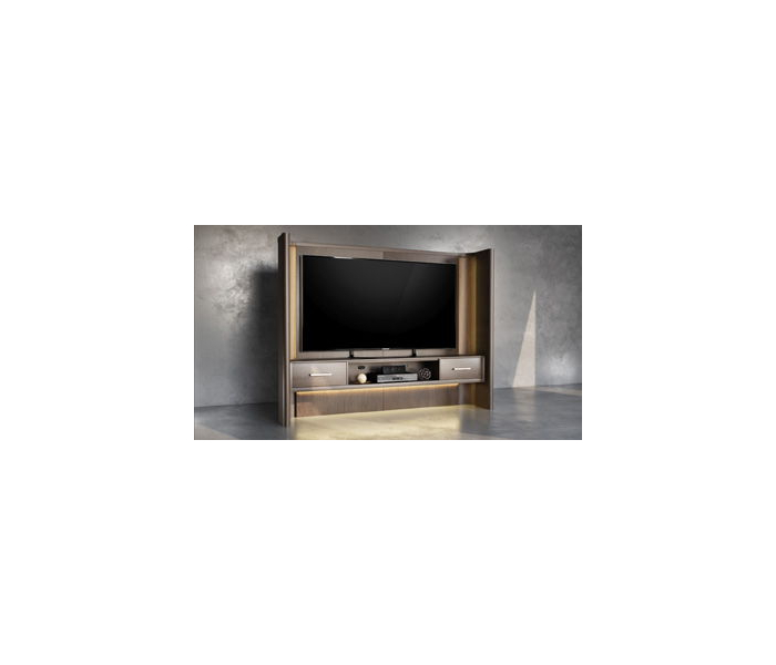 Darimore TV Wall Left/Right Side Panels Burnished Brown
