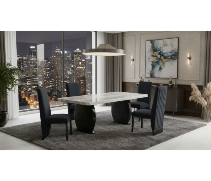 D2502 - 5 Piece Dining Room Set - Black