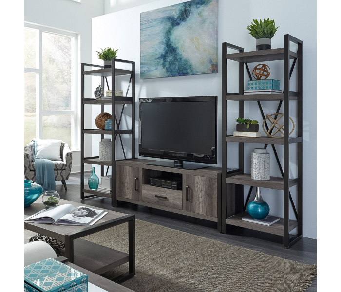 Tanners Creek - Entertainment Center With Piers (1 Center Drawer)