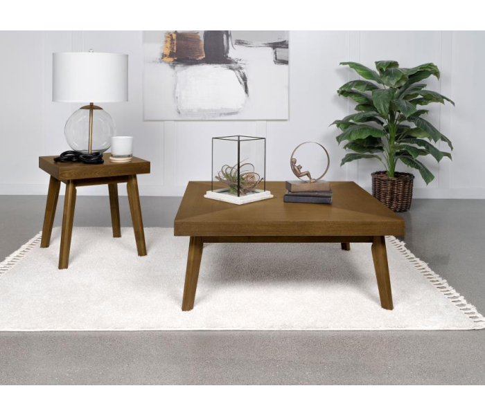 Westerly - 2 Piece Square Coffee And End Table Set - Walnut