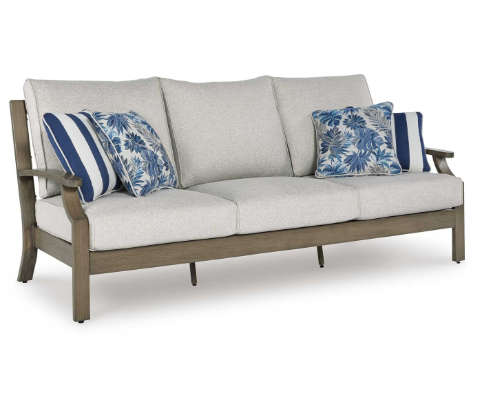 Rainier Ranch - Brown / Beige - Sofa With Cushion, 89.25"