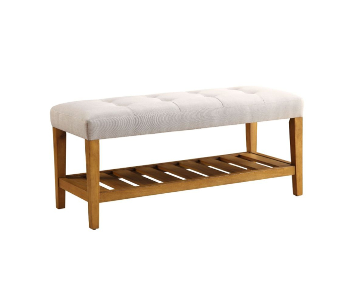 Charla - Bench - Light Gray & Oak