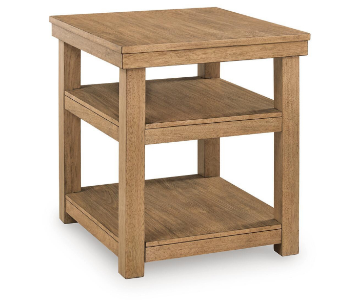 Wittenmyer Rectangular End Table Natural / Black, 24"