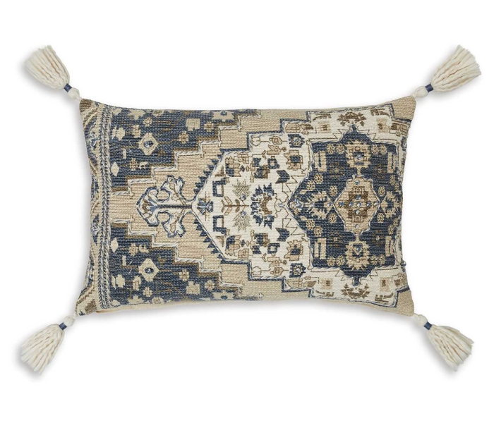 Winbury - Blue / Tan / White - Pillow (Set of 4)