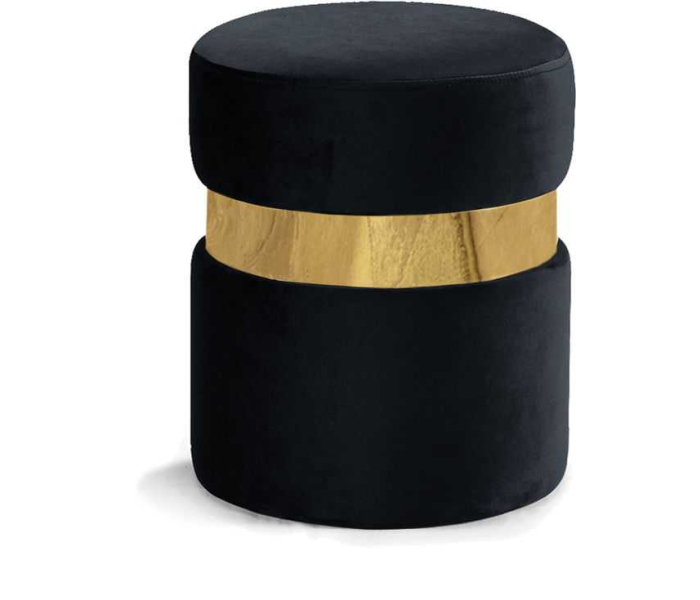 Hailey - Ottoman / Stool - Black - Fabric