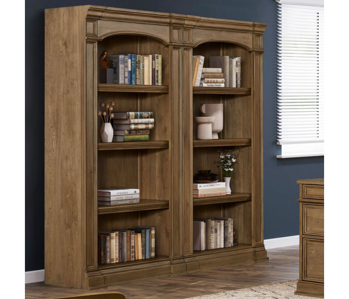 Reynolda - Bunching Bookcase - Camel - Dark Brown