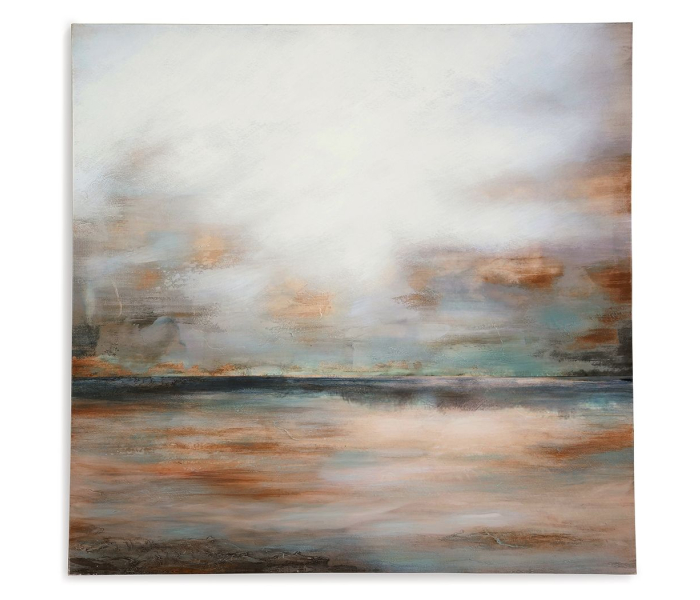 Weatheridge - Grey / Gold - Wall Art