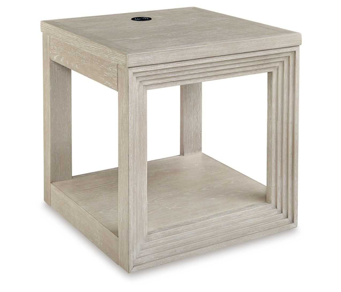 Marxhart - Bisque - Square End Table, 24"
