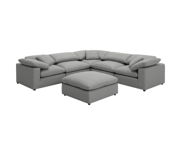 Raleigh - 6 Piece Boucle Upholstered Modular Sectional