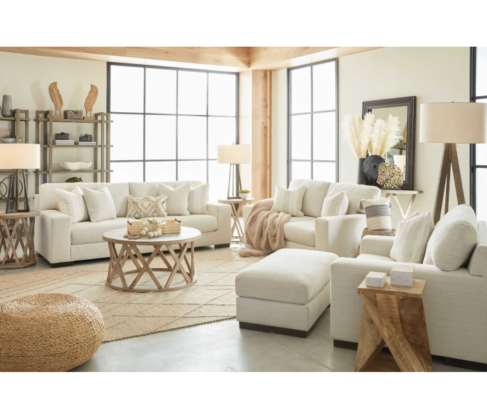 Maggie - Birch - 4 Pc. - Sofa, Loveseat, Chair and a Half, Ottoman