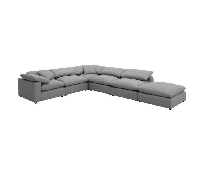 Raleigh - 6 Piece Upholstered Boucle Modular Sectional, 175.5"
