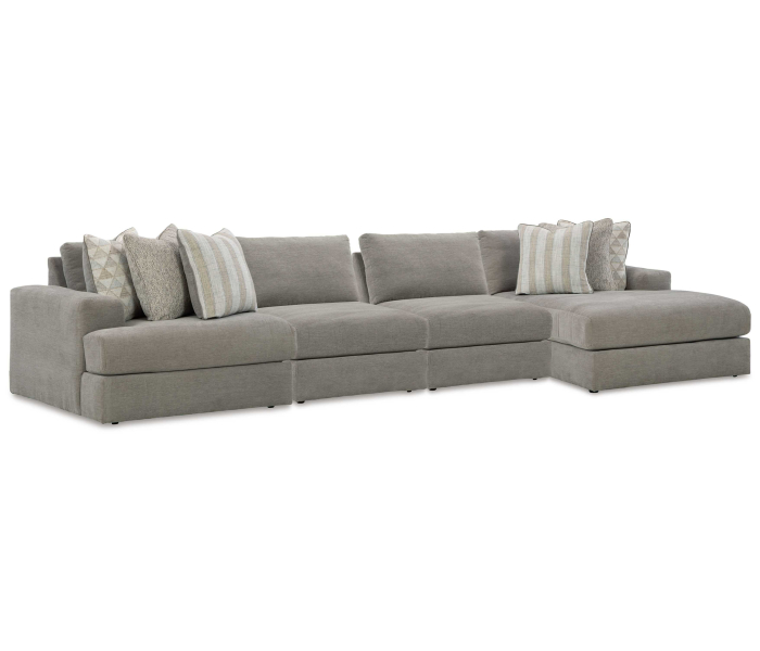 Avaliyah - Ash - 4-Piece Sectional With Raf Corner Chaise, 162.25"