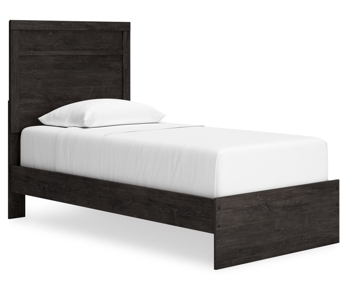 Belachime - Black - Twin Panel Bed