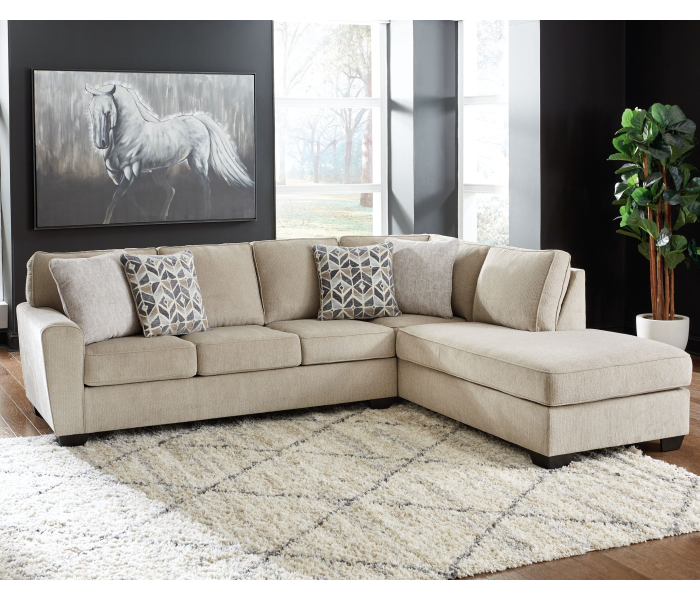Decelle - Putty - Right Arm Facing Corner Chaise 2 Pc Sectional