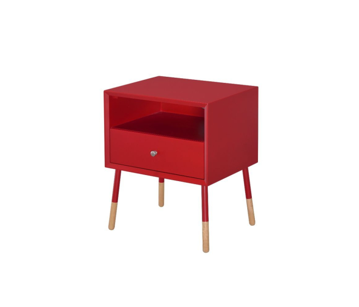 Sonria II - End Table - Red & Natural, 20"