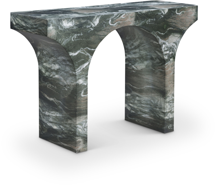 Pomezia - Marble Finish Console Table, 45.5"