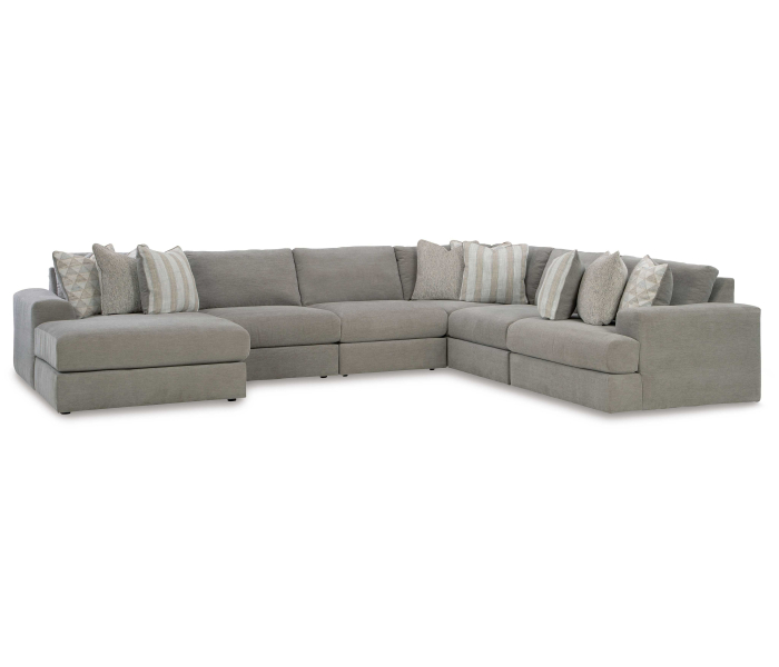 Avaliyah - Ash - 6-Piece Sectional With Laf Corner Chaise, 160"
